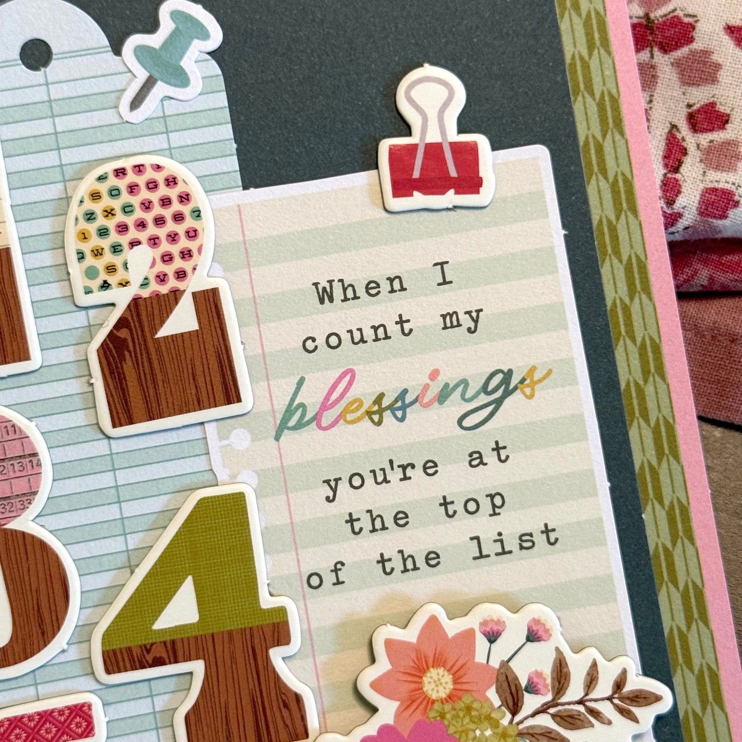 【手作心意卡】值得重視的人和事系列萬用卡 - When I count my blessings, you're at the top of the list