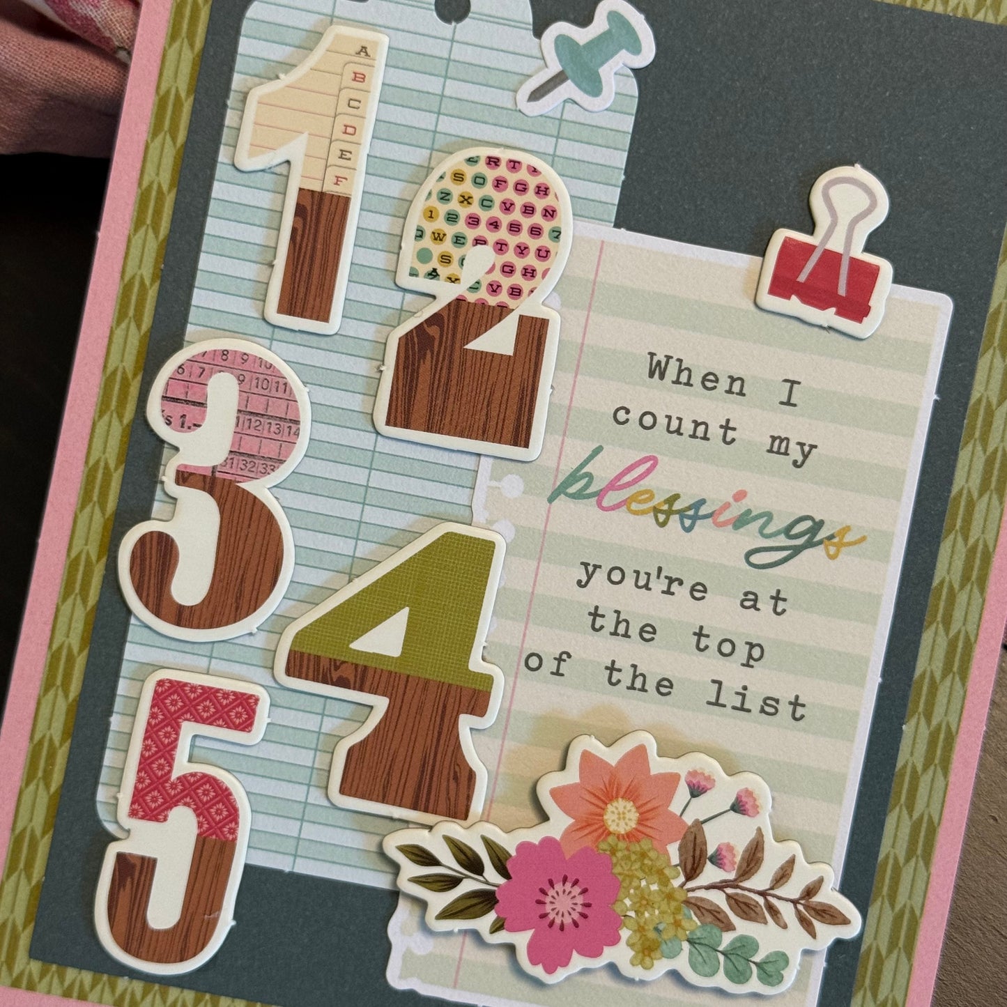【手作心意卡】值得重視的人和事系列萬用卡 - When I count my blessings, you're at the top of the list