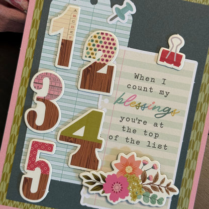 【手作心意卡】值得重視的人和事系列萬用卡 - When I count my blessings, you're at the top of the list