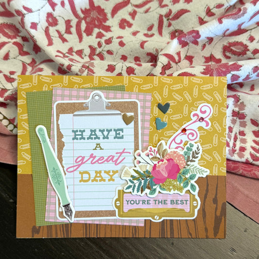 【手作心意卡】值得重視的人和事系列萬用卡 - Have a great day, you're the best