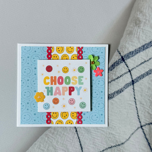 【手作心意卡】美好小日子系列迷你萬用卡 - Choose happy