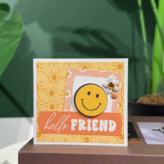【手作心意卡】美好小日子系列迷你萬用卡 - Hello friend