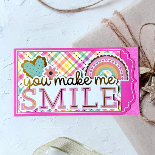 【手作心意卡】繽紛生活系列萬用卡 - You make me smile