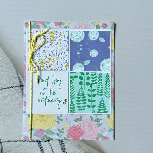 【手作心意卡】柔和色調系列萬用卡 - Find joy in the ordinary