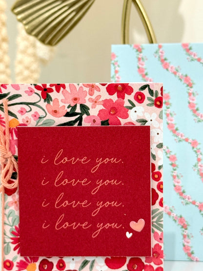 【手作心意卡】我的情人系列情人節卡 - I love you~
