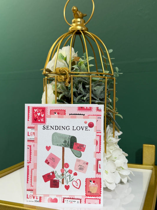 【手作心意卡】我的情人系列情人節卡 - Sending love