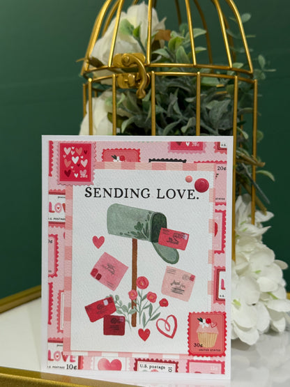 【手作心意卡】我的情人系列情人節卡 - Sending love