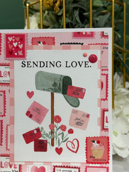 【手作心意卡】我的情人系列情人節卡 - Sending love