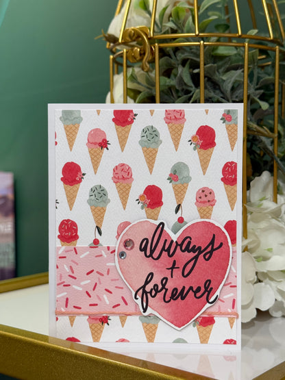 【手作心意卡】我的情人系列情人節卡 - Always & forever