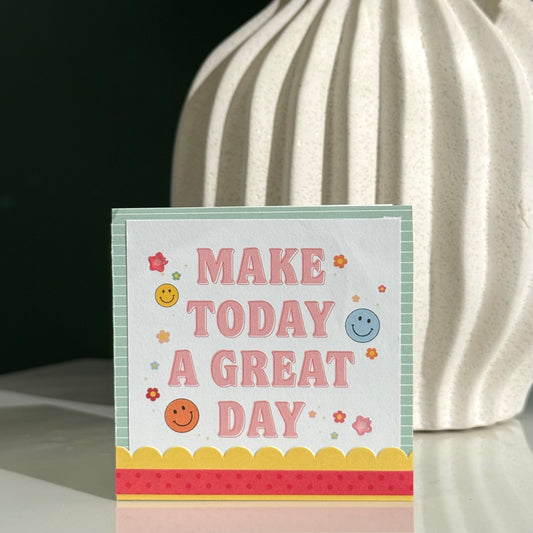 【手作心意卡】美好小日子系列迷你萬用卡 - Make today a great day