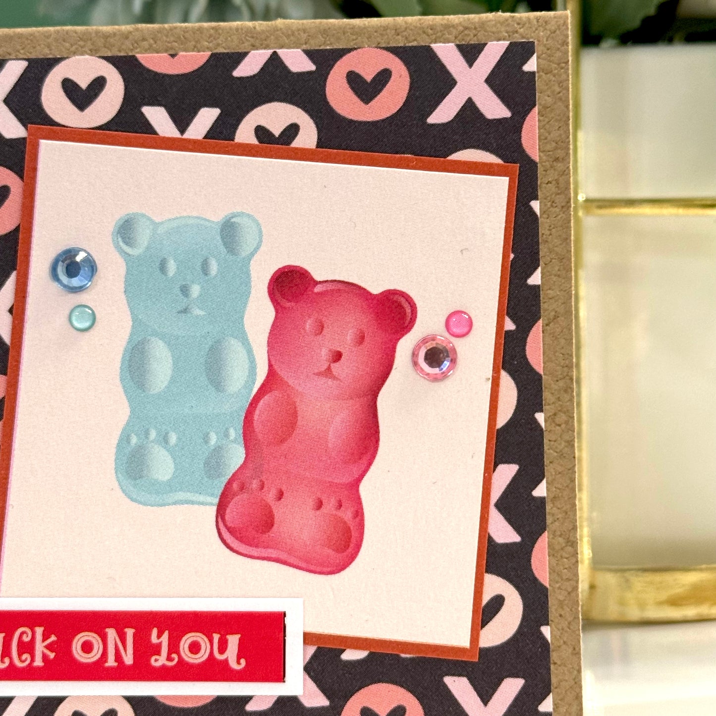【手作心意卡】心心眼系列迷你情人節卡 - Stuck on you