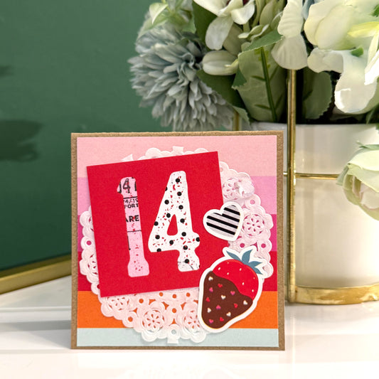 【手作心意卡】心心眼系列迷你情人節卡 - Feb 14