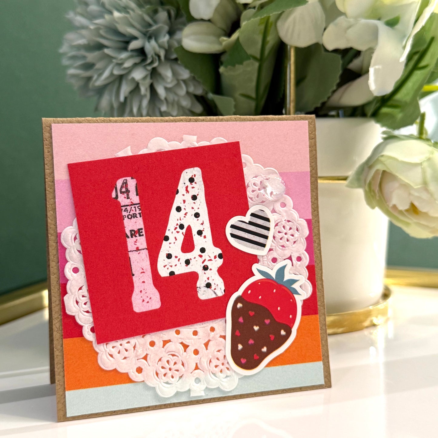 【手作心意卡】心心眼系列迷你情人節卡 - Feb 14