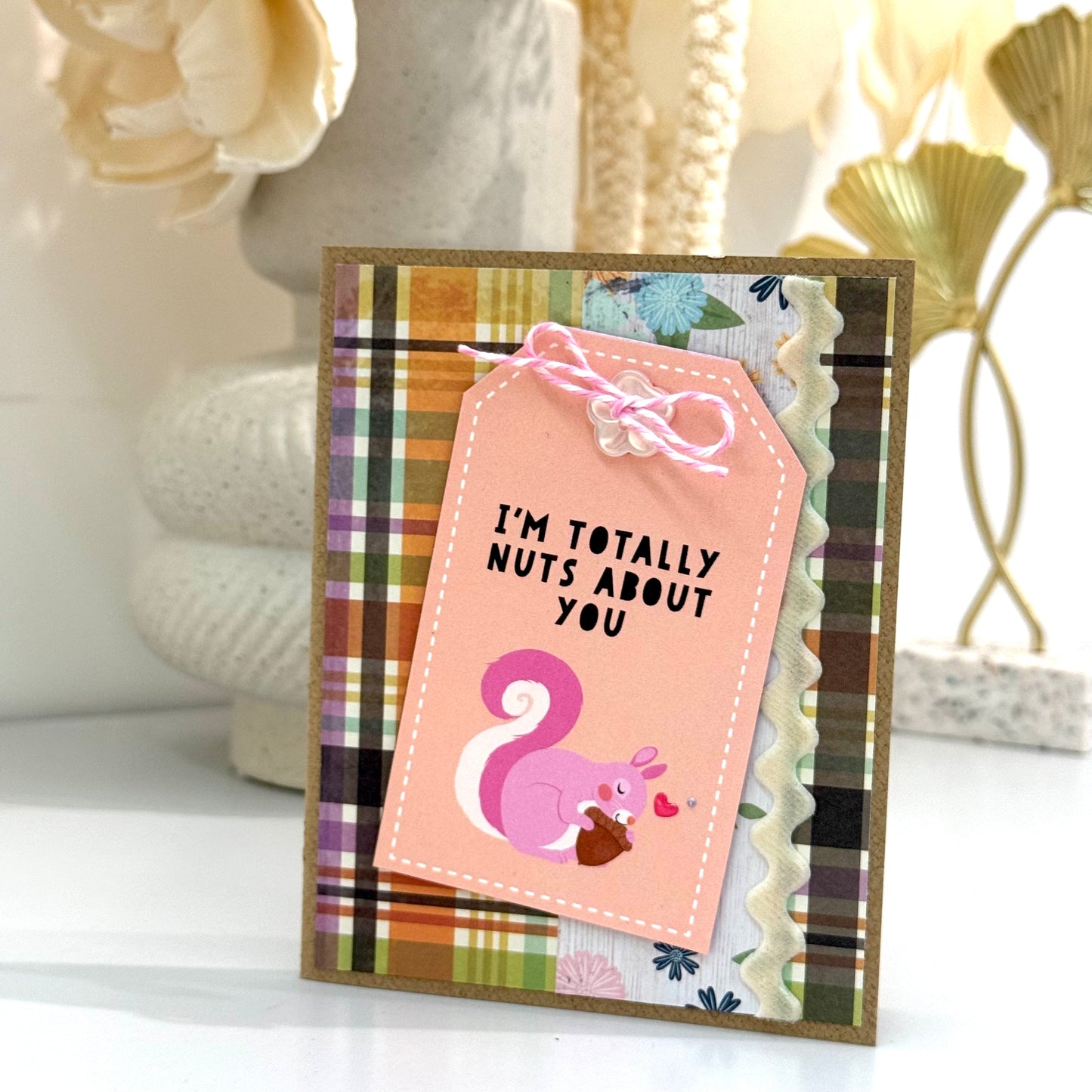 【手作心意卡】心心眼系列情人節卡 - I'm totally nuts about you