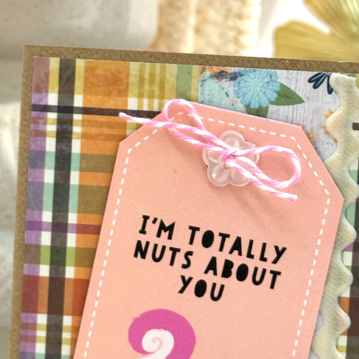 【手作心意卡】心心眼系列情人節卡 - I'm totally nuts about you