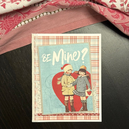 【手作心意卡】復古系列情人節卡 - Be mine?