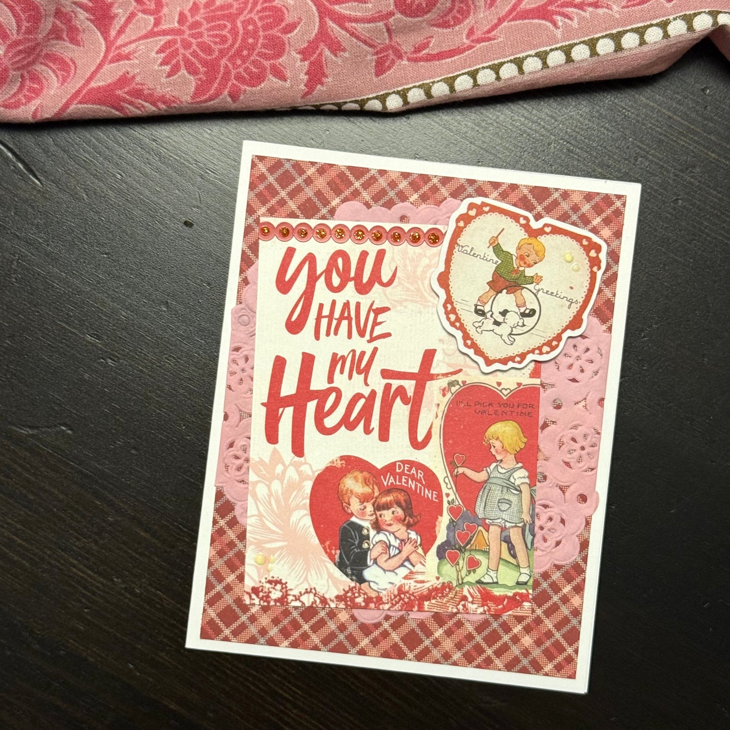 【手作心意卡】復古系列情人節卡 - You have my heart