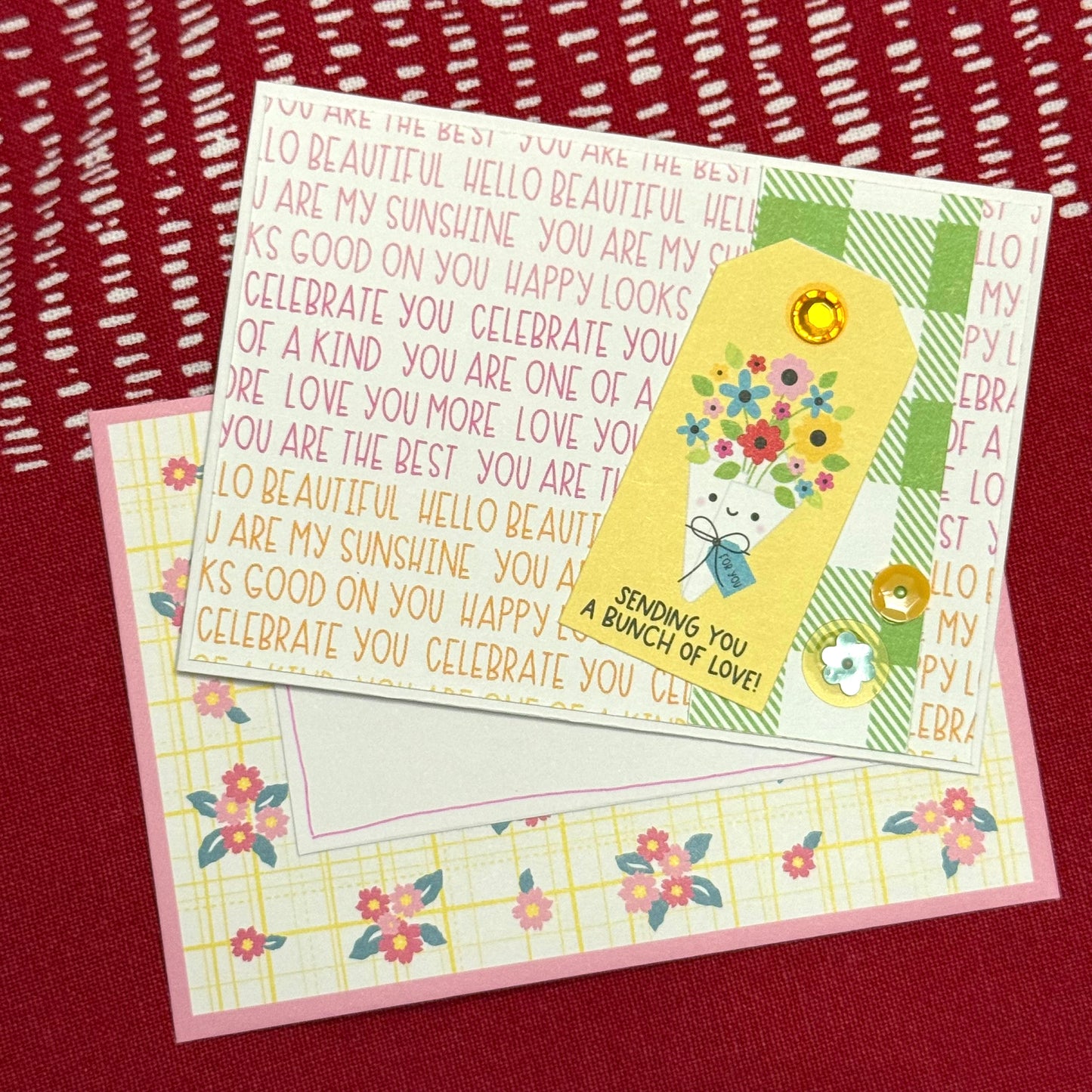 【手作心意卡】滿滿的愛系列迷你情人節卡 - Sending you a brunch a love