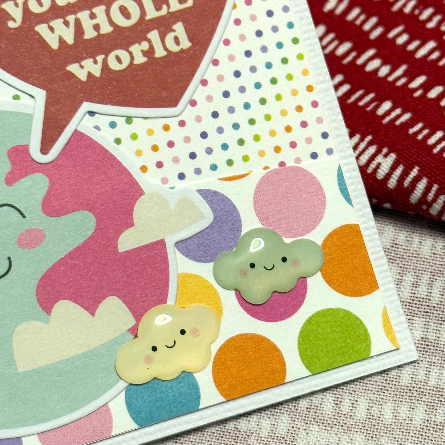 【手作心意卡】心心眼系列迷你情人節卡 - You're my whole world