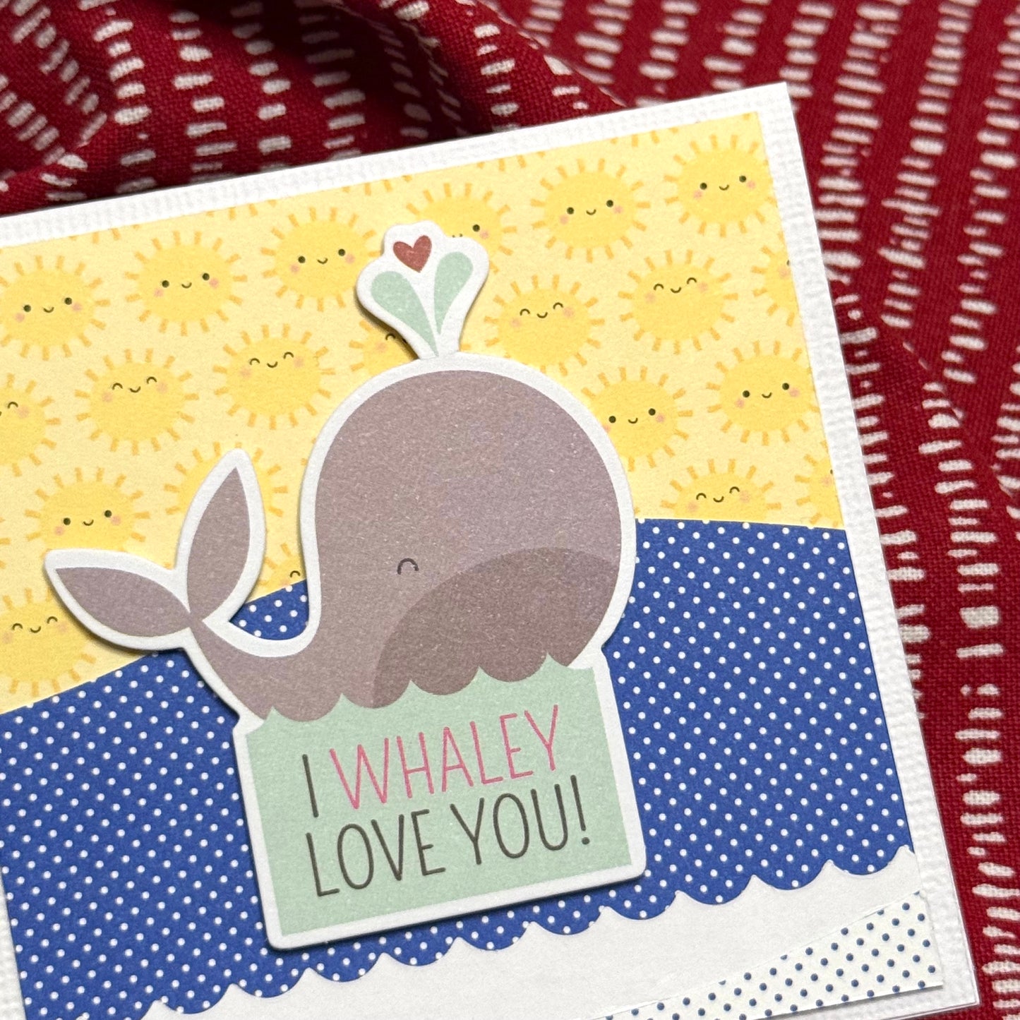【手作心意卡】心心眼系列迷你情人節卡 - I whaley love you