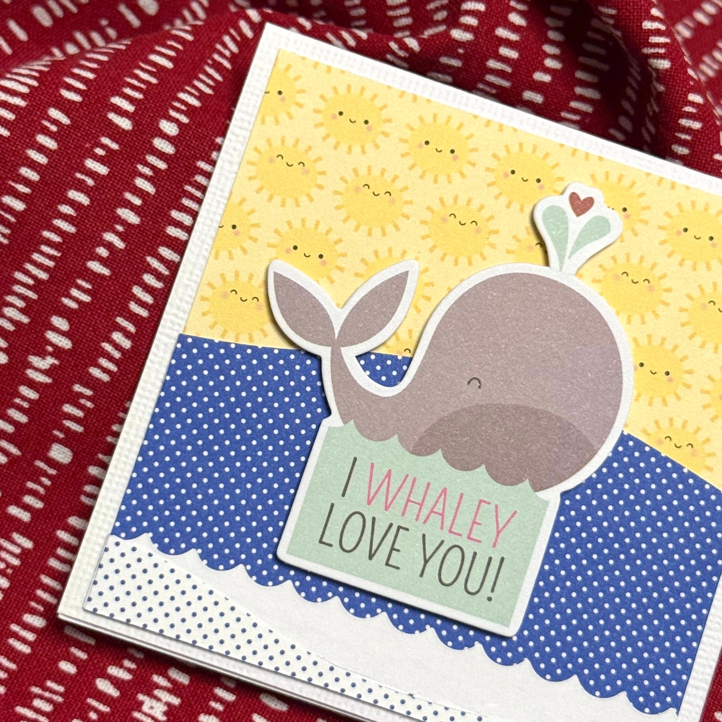 【手作心意卡】心心眼系列迷你情人節卡 - I whaley love you