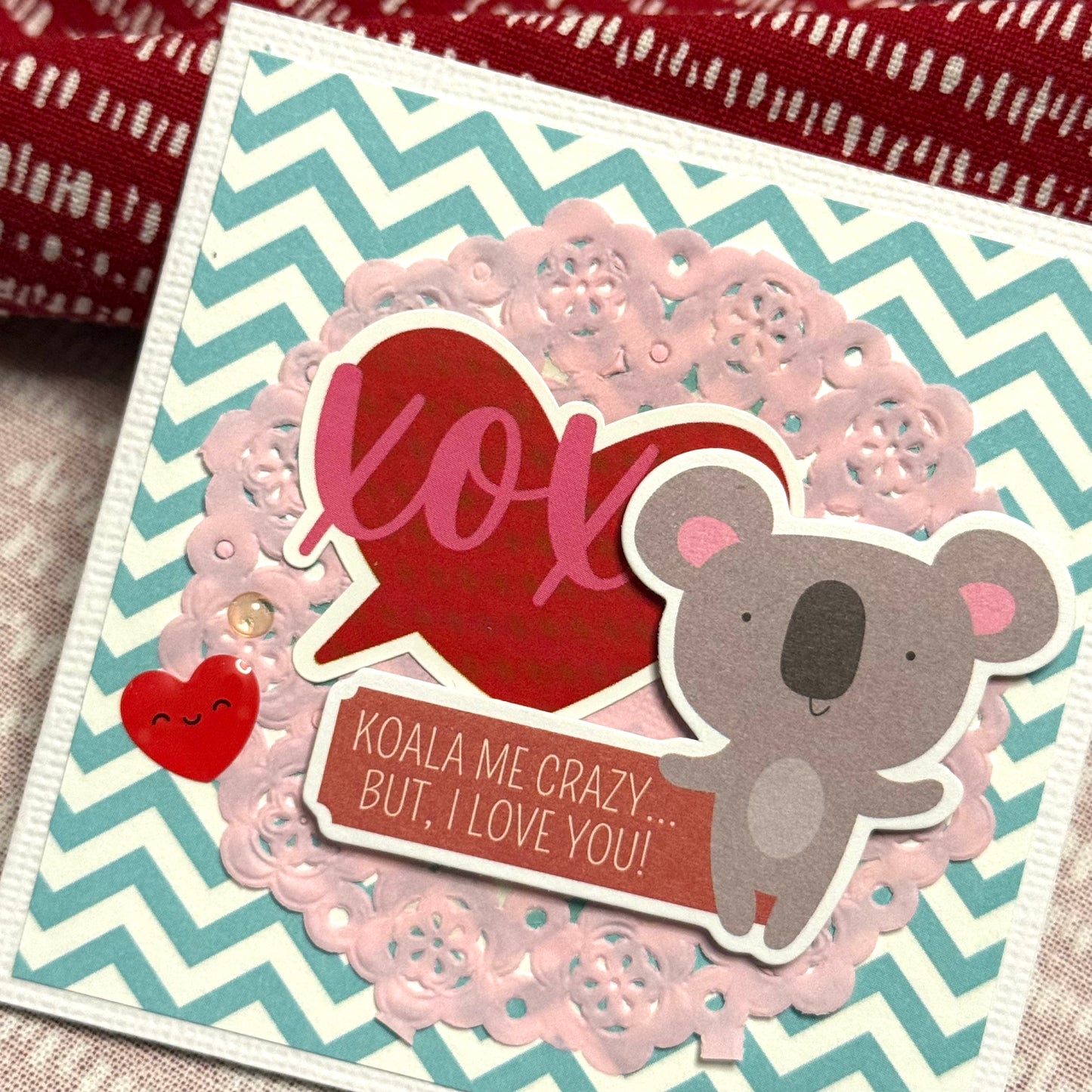【手作心意卡】心心眼系列迷你情人節卡 - Koala me crazy... but I love you