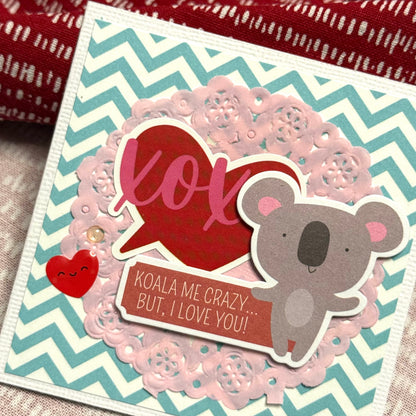 【手作心意卡】心心眼系列迷你情人節卡 - Koala me crazy... but I love you