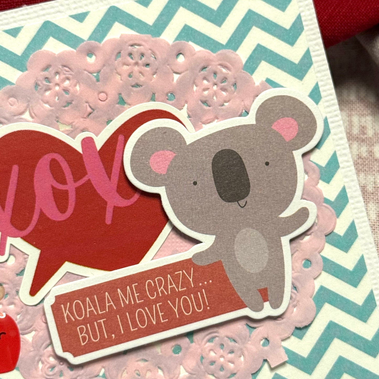 【手作心意卡】心心眼系列迷你情人節卡 - Koala me crazy... but I love you