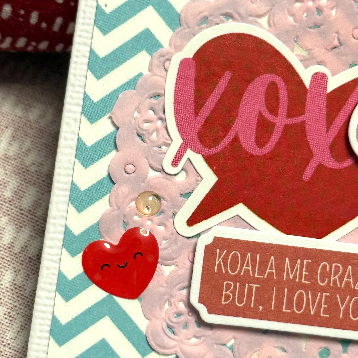 【手作心意卡】心心眼系列迷你情人節卡 - Koala me crazy... but I love you