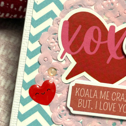 【手作心意卡】心心眼系列迷你情人節卡 - Koala me crazy... but I love you