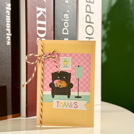 【手作心意卡】蝴蝶之吻系列迷你感謝卡 - Thanks