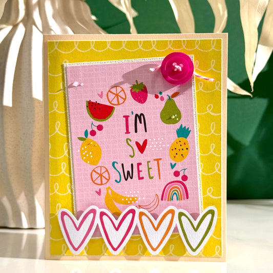 【手作心意卡】夏日系列萬用卡 - I'm so sweet