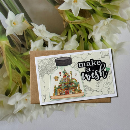 【手作心意卡】空想街系列迷你萬用卡 - Make a wish