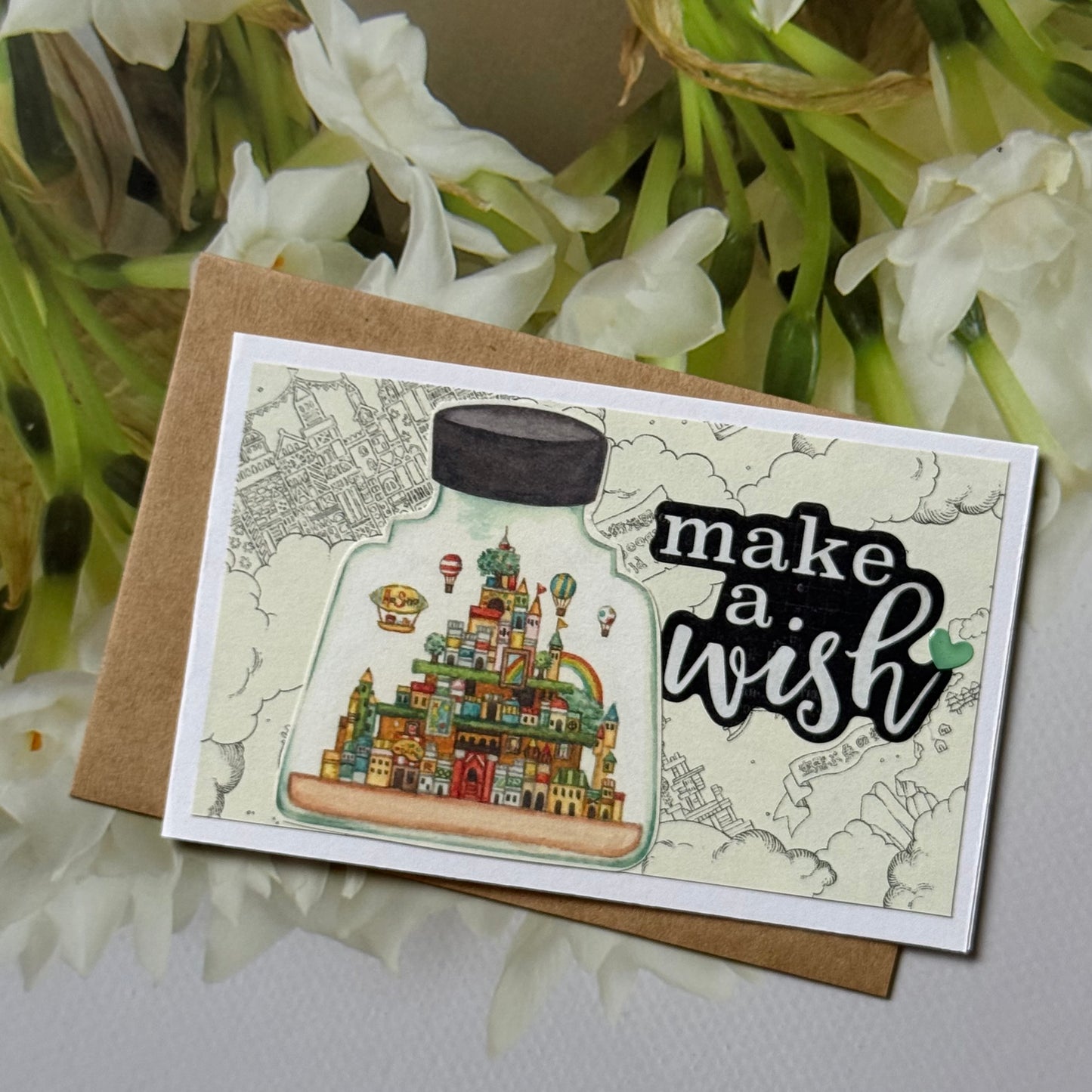 【手作心意卡】空想街系列迷你萬用卡 - Make a wish
