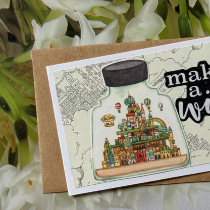 【手作心意卡】空想街系列迷你萬用卡 - Make a wish