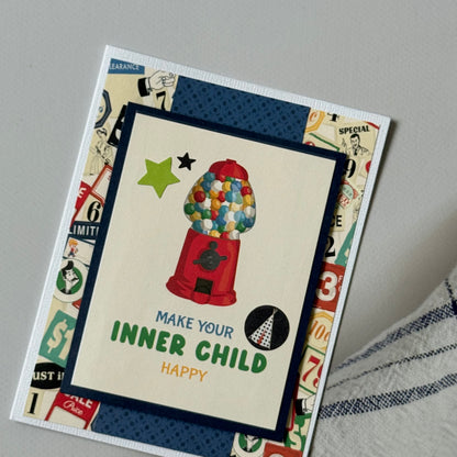 【手作心意卡】高級成年人系列萬用卡 - Make your inner child happy