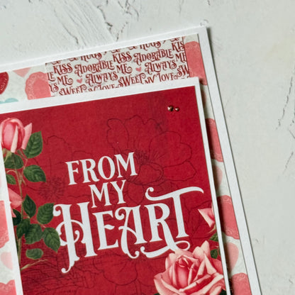 【手作心意卡】復古系列情人節卡 - From my heart