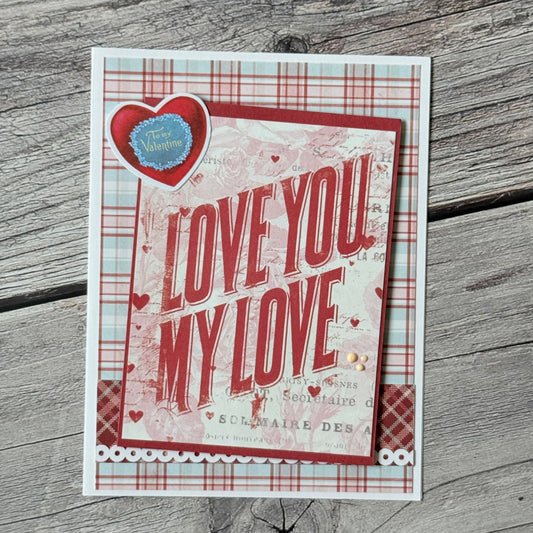 【手作心意卡】復古系列情人節卡 - Love you my love