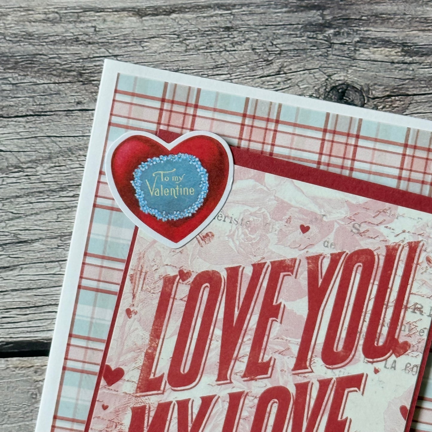 【手作心意卡】復古系列情人節卡 - Love you my love