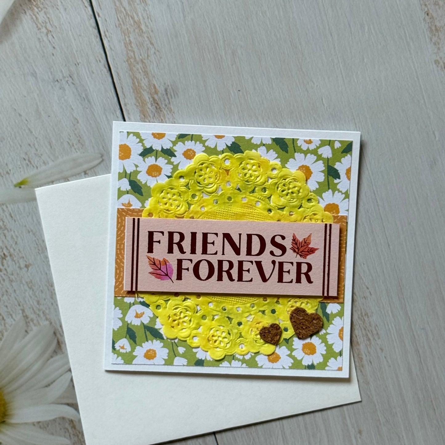 【手作心意卡】繽紛花園系列迷你萬用卡 - Friends forever