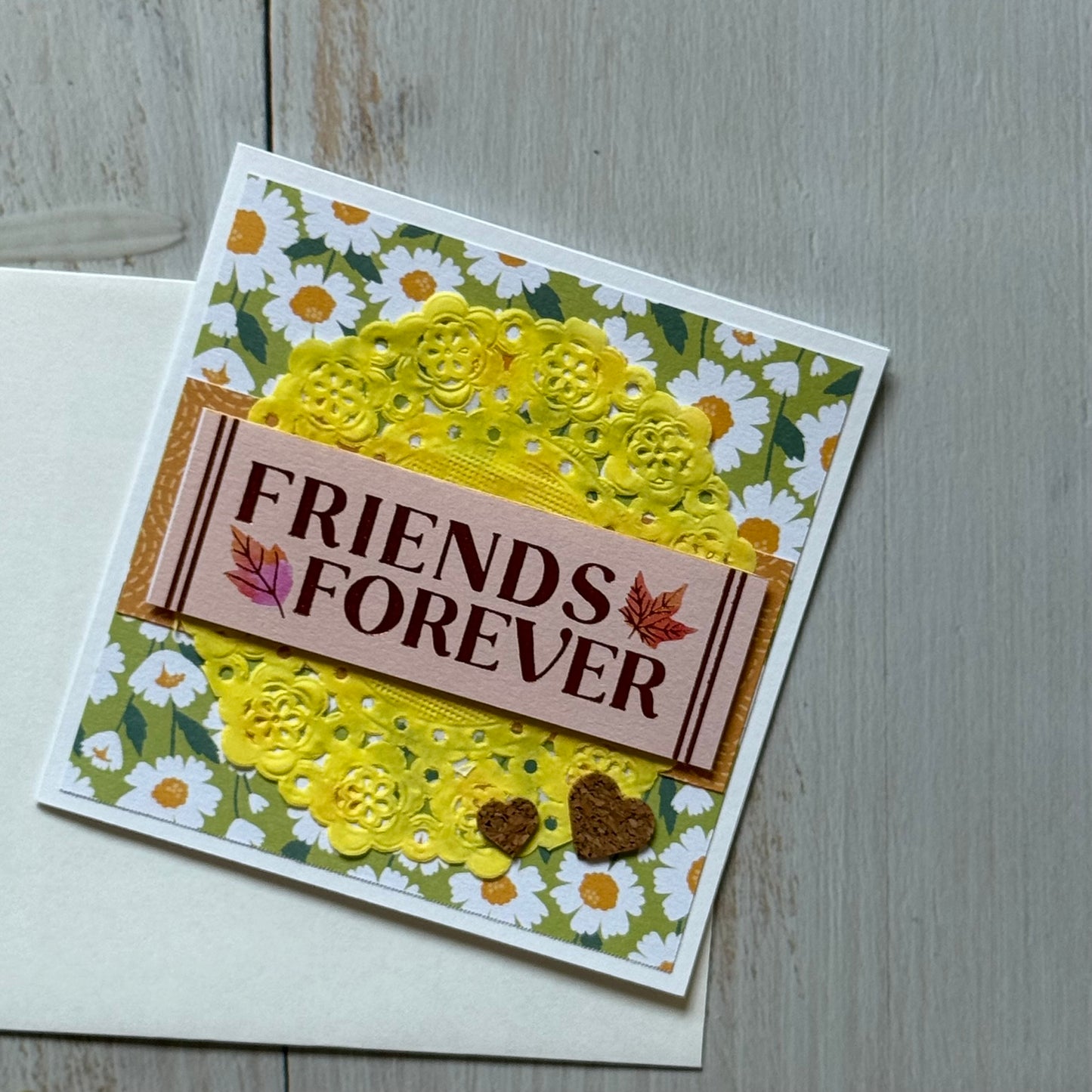 【手作心意卡】繽紛花園系列迷你萬用卡 - Friends forever