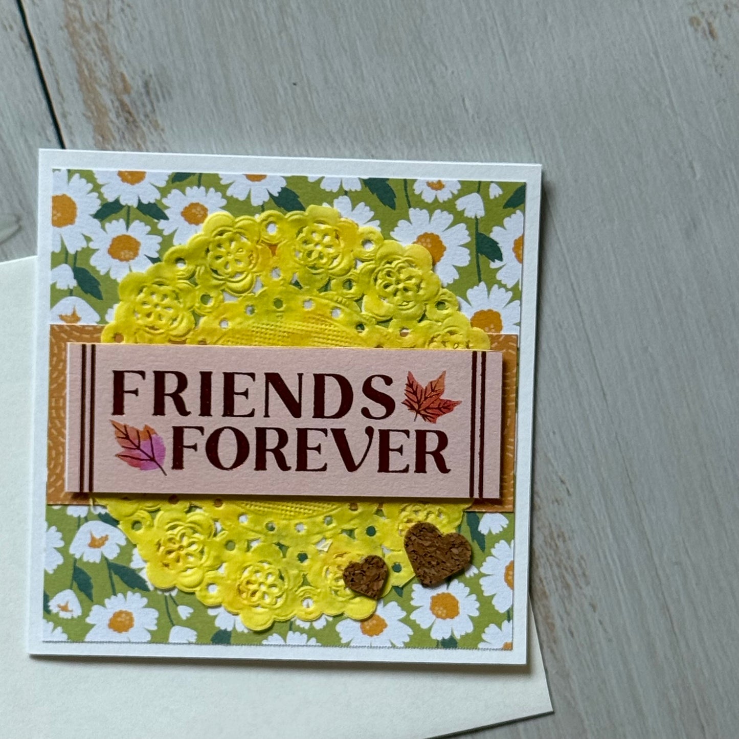 【手作心意卡】繽紛花園系列迷你萬用卡 - Friends forever