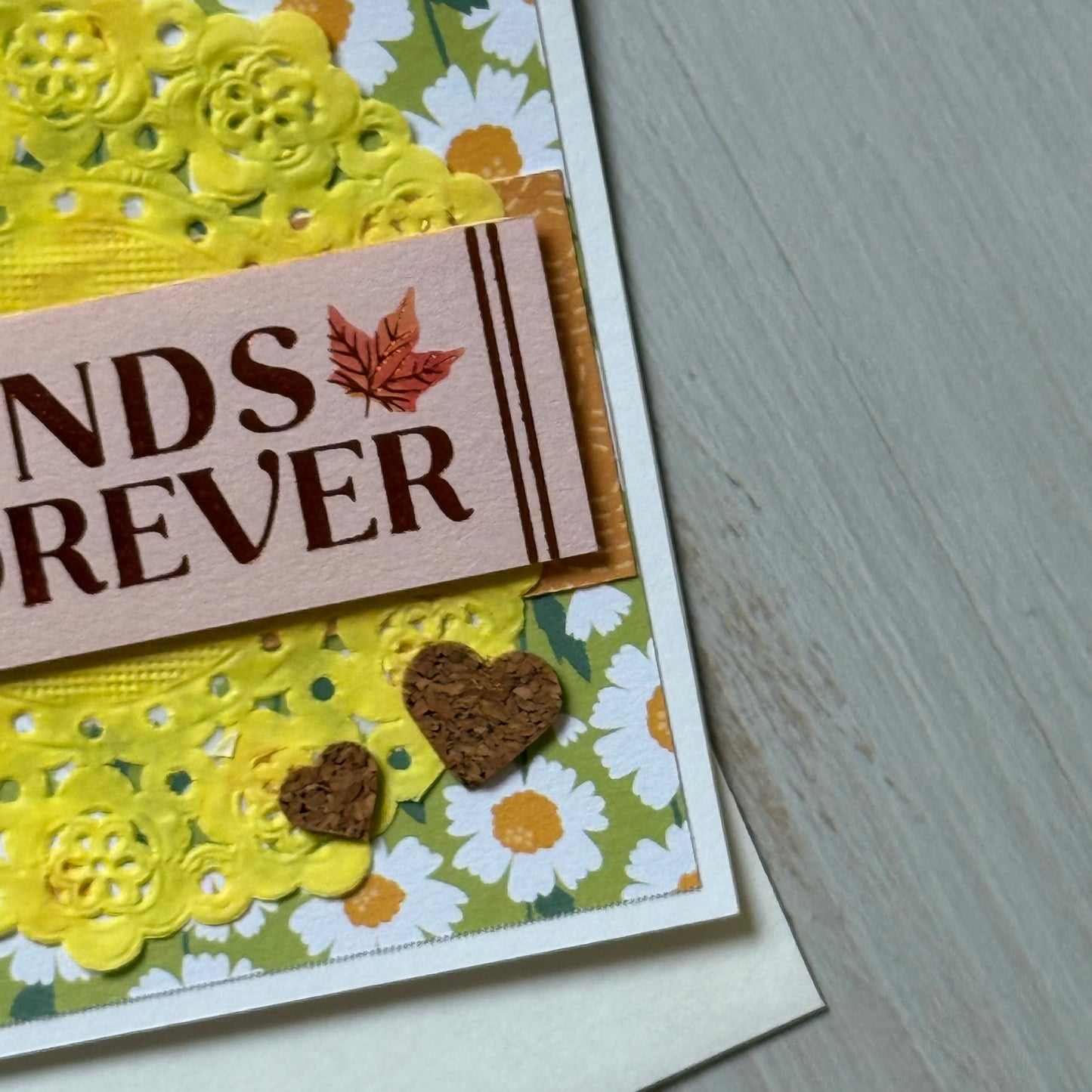 【手作心意卡】繽紛花園系列迷你萬用卡 - Friends forever