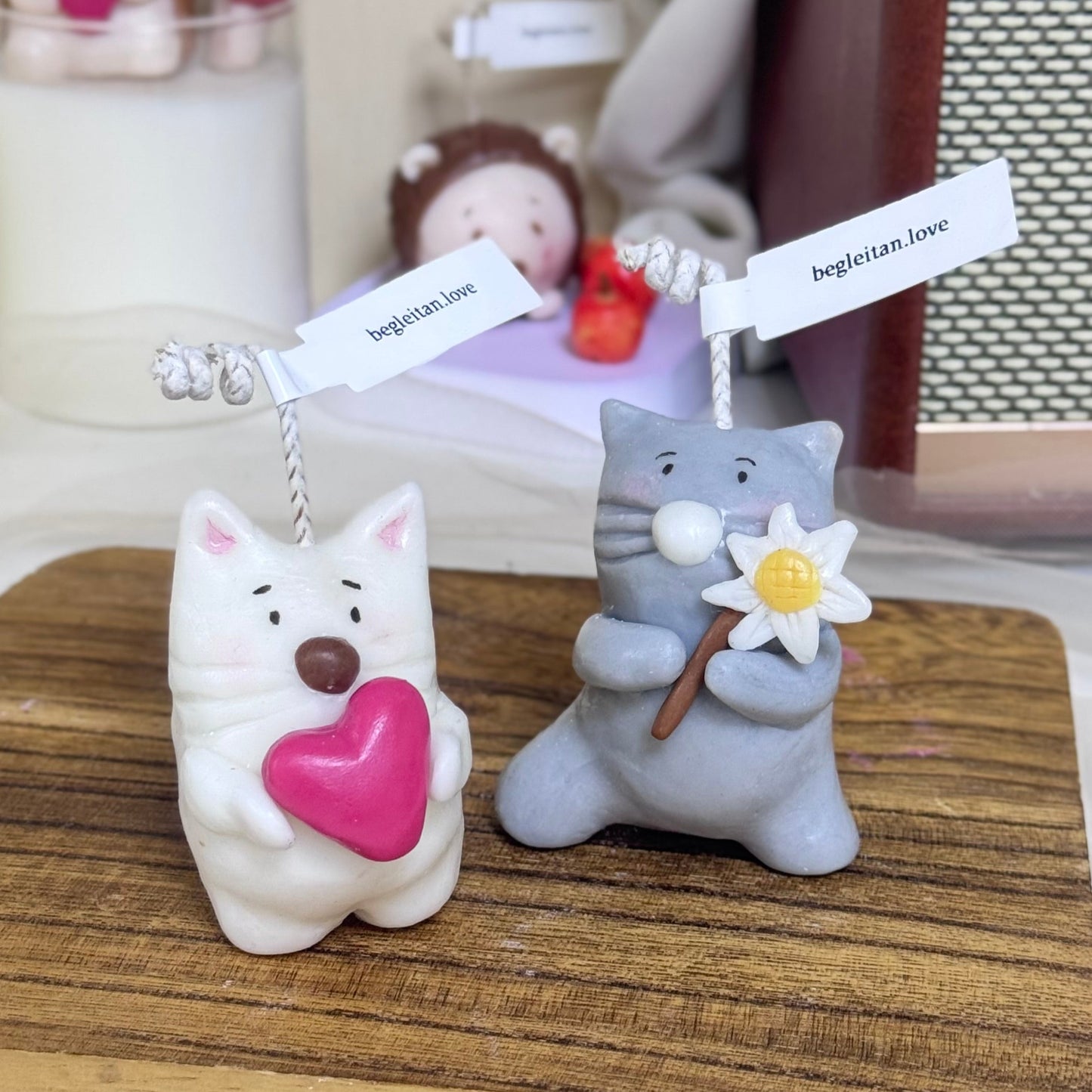 Handmade candles ✨ Kitten Candle Set