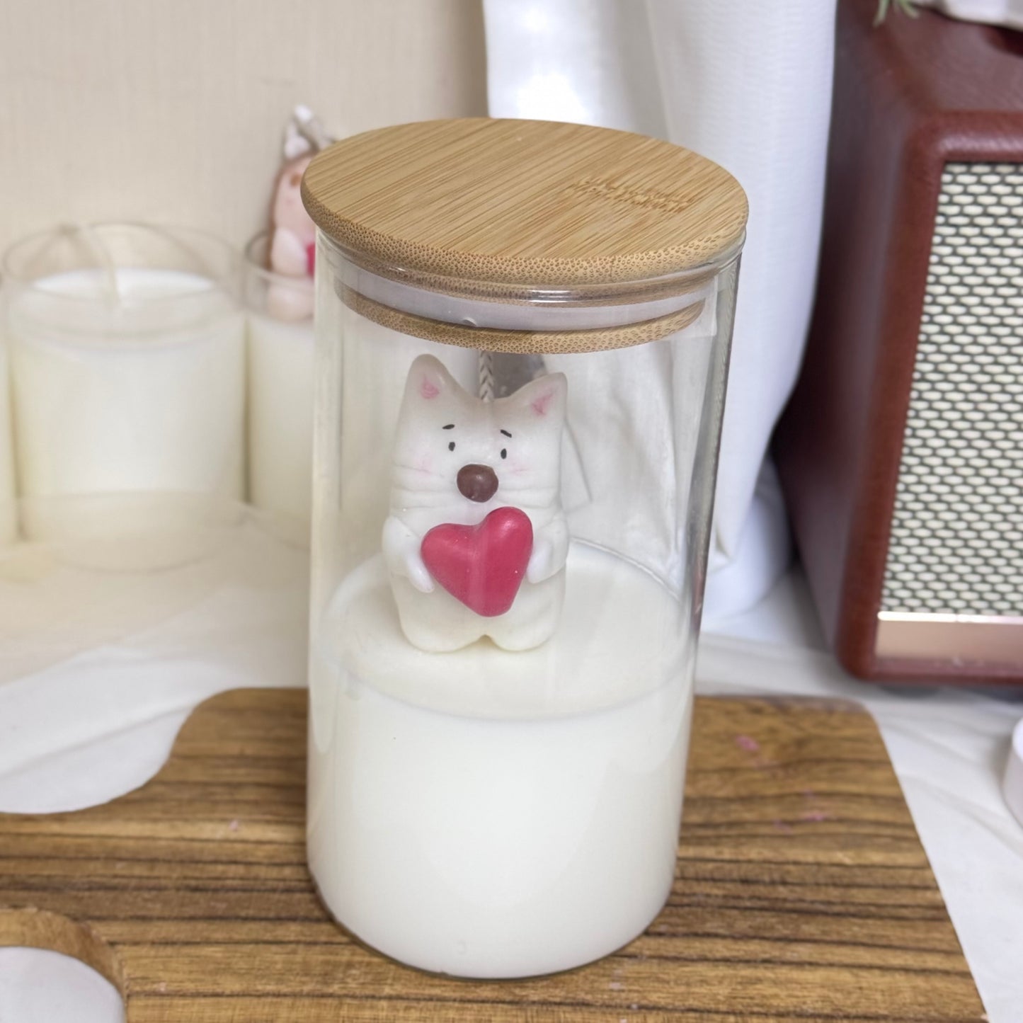 Handmade candles ✨ Sweet Heart Meow Candle Jar