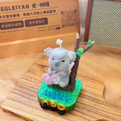 [Begleitan Exclusive]  ✨Handmade candles✨ Koala & His Guitar