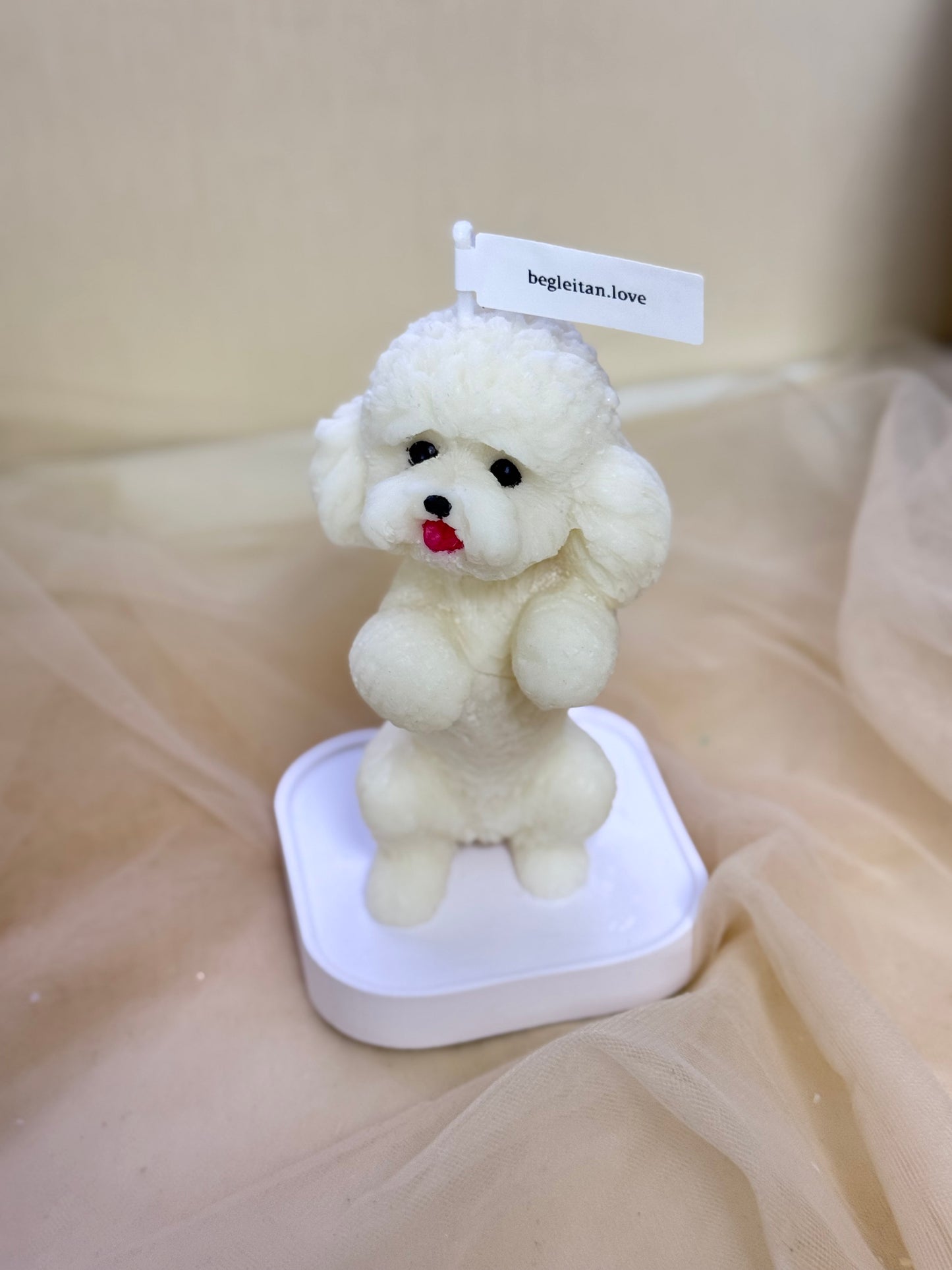 Poodle Candle