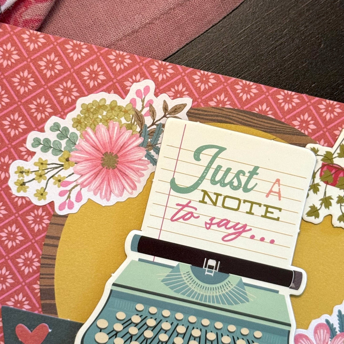 【手作心意卡】值得重視的人和事系列感謝卡 - Just a note to say thank you
