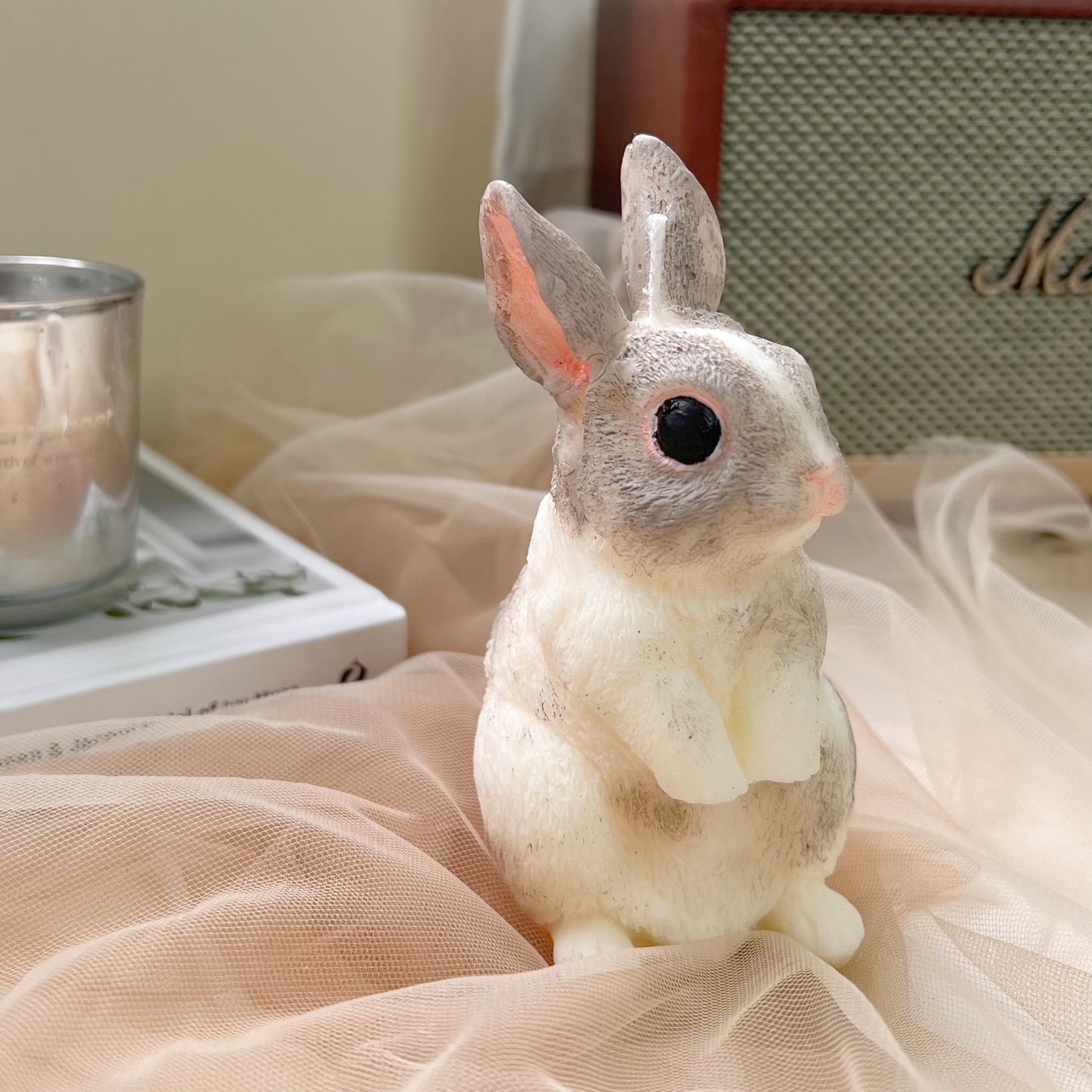 Back You Up Rabbit Scented Candle - Grey