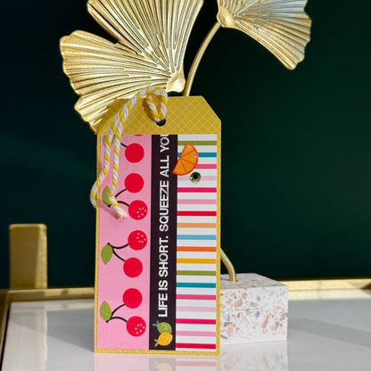 【手作心意卡】禮物掛牌系列 - Life is short, squeeze all